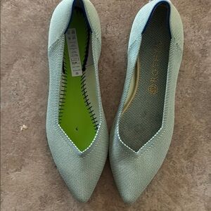 Rothy's 12W Mint Green The Point Women's Green Flats